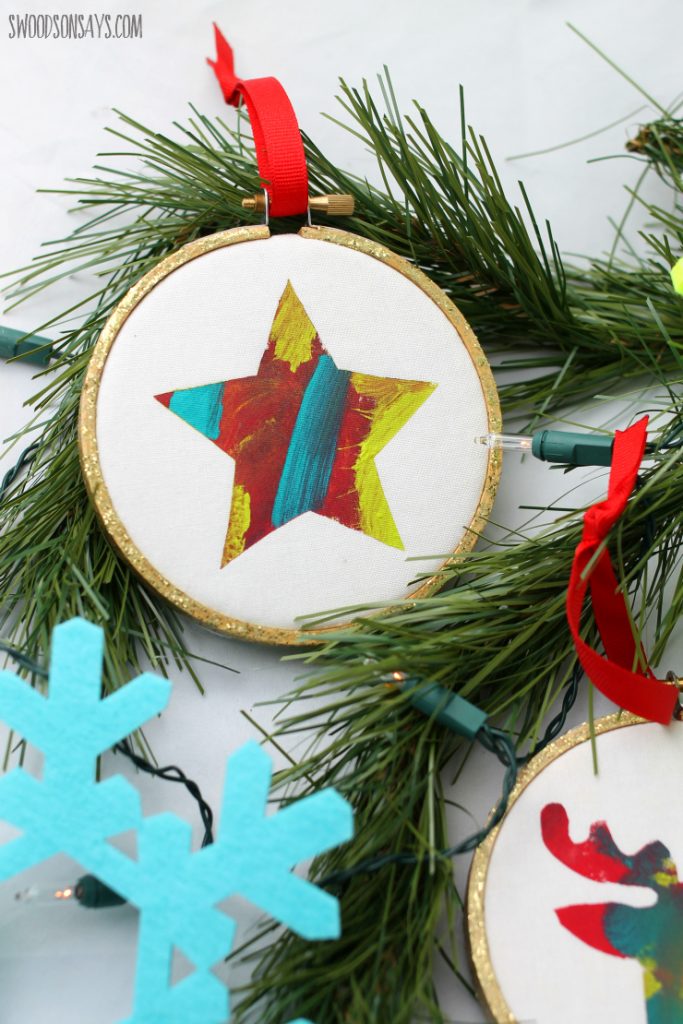 DIY STRING ART MINI EMBROIDERY HOOP ORNAMENTS