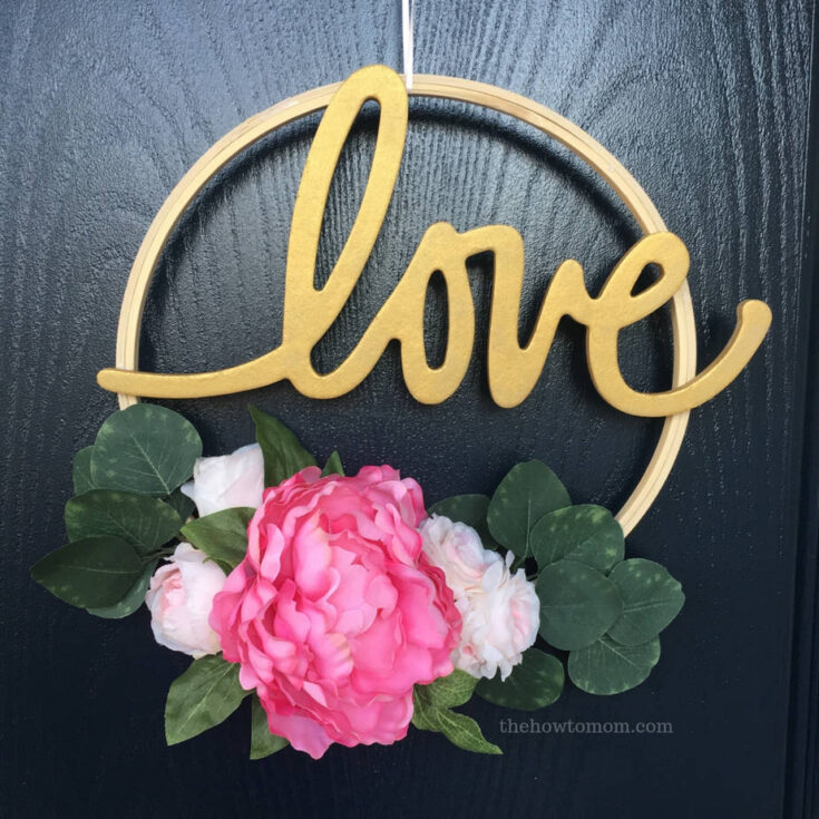 Image for “Love” Wreath for Valentine’s Day