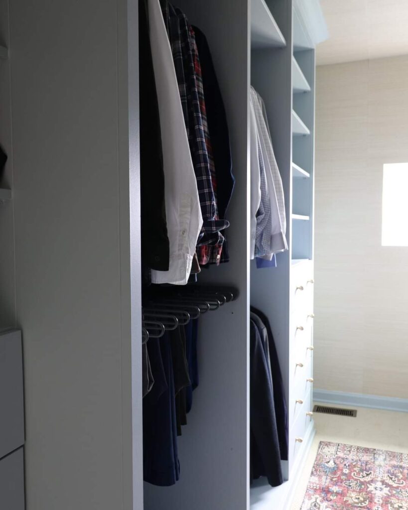 Another photo of a closet cabinet.