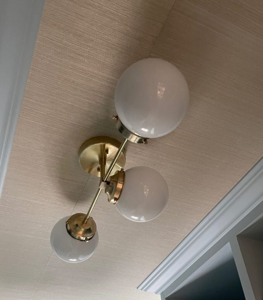 Ceiling light.